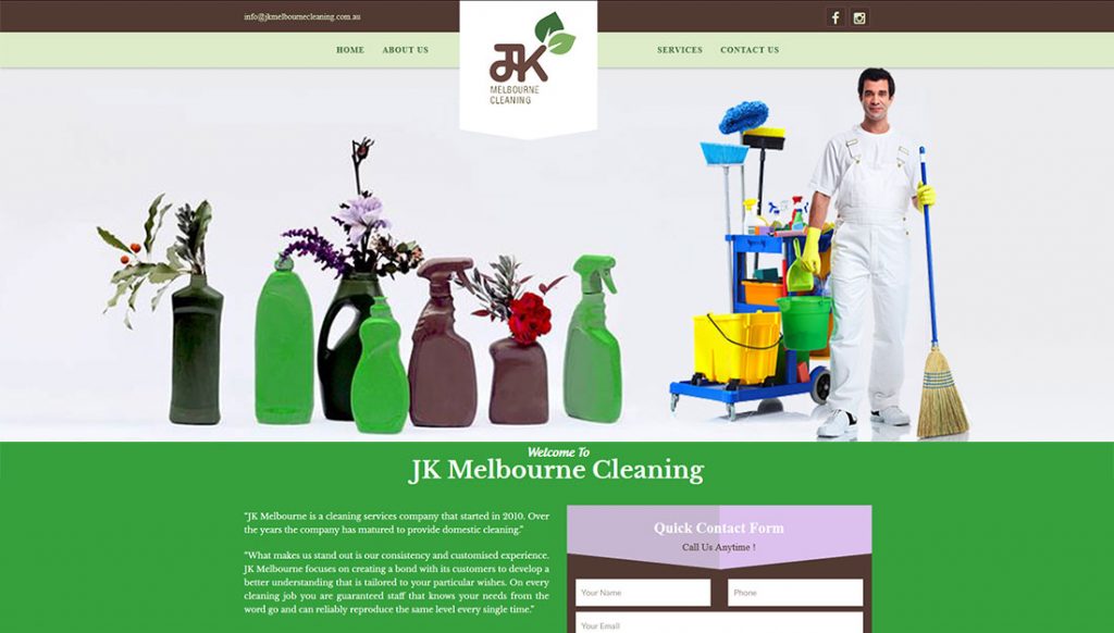Melbourne-Cleaning-Website-Design